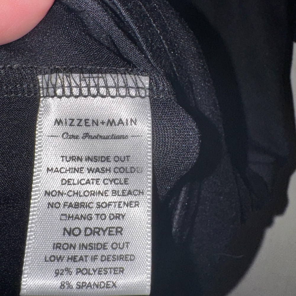 Mizzen+Main Black Performance Polo - Picture 4 of 7